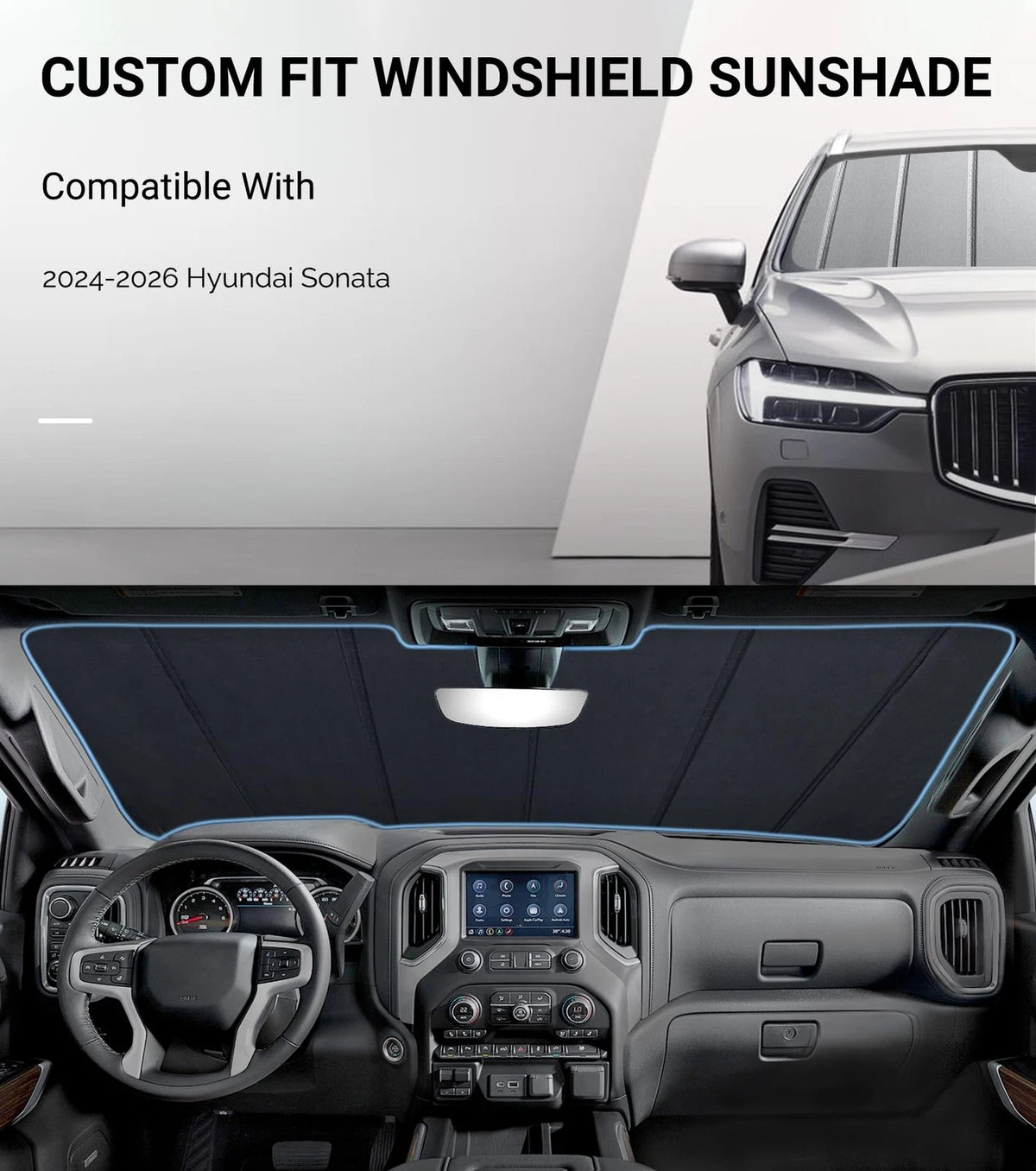 Windshield Sunshade for Hyundai Sonata (2024–2026)