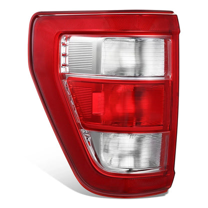 Driver Side Tail Light for Ford F-150 (2021–2023) OE Style Chrome Red Lens