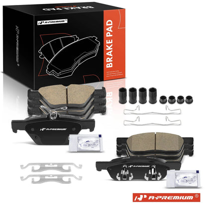 Set of 8 Ceramic Brake Pads for Subaru Ascent (2019–2022) 10518080, D1808, D2170