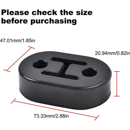 4X Exhaust Mount Rubber Insulator Grommet for