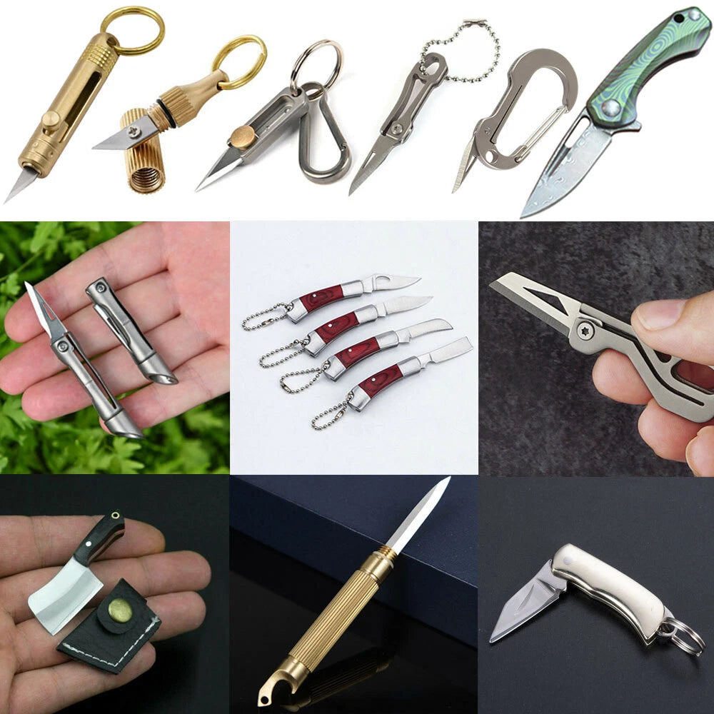 Folding Keychain Knife for Emergency/Survival Use