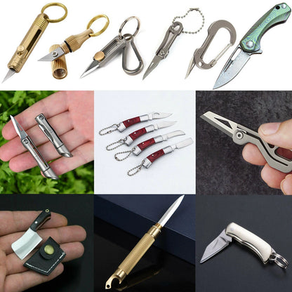 Folding Keychain Knife for Emergency/Survival Use
