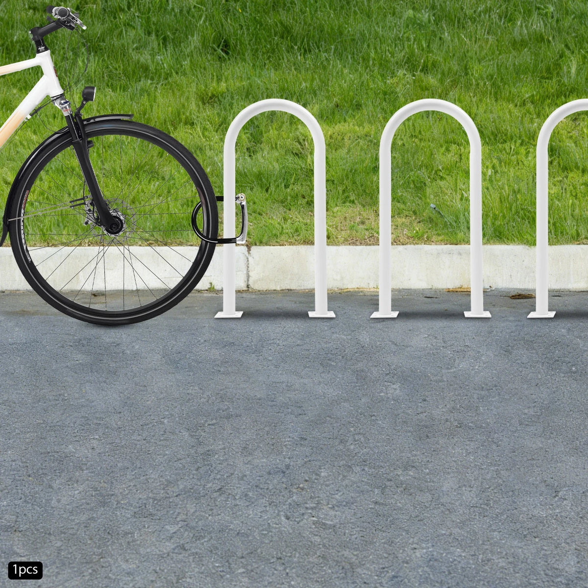2-Bike Capacity U Bike Rack for Commercial Use