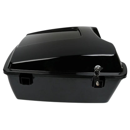 Chopped Trunk Black Latch + Mount Rack for Harley Touring (1997–2008)