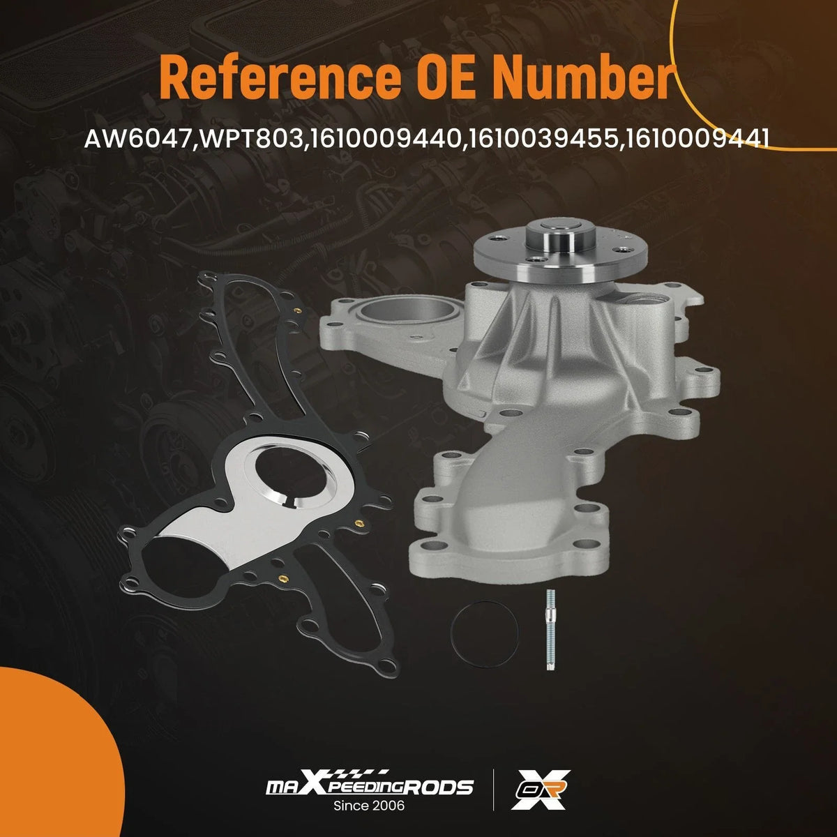 Coolant Pump Kit for Toyota RAV4 Highlander Venza V6 (2006–2016) 3.5L 1610009441