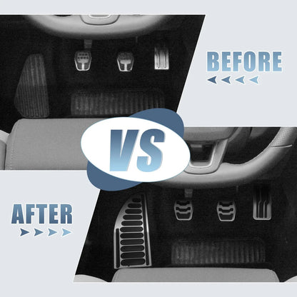 Anti Slip Clutch Brake Gas Accelerator Pedal Cover Kit for Ford 