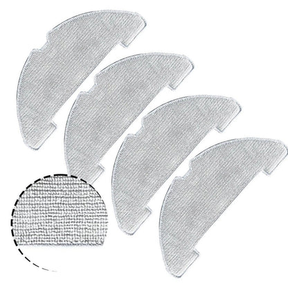 Set of 4 Microfiber Mop Cloths for VONKO S6 Pro (Robot Vacuum)
