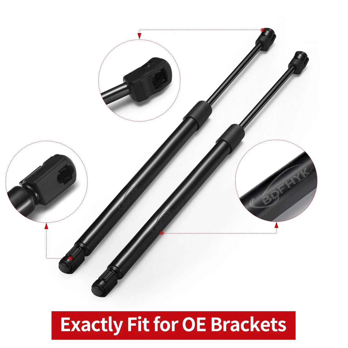 2Pcs Hood Lift Supports Shocks Struts for Ford F-250 F-350 F-450 (2017–2021)