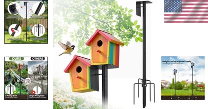60-Inch Weather-Resistant Bird Pole for Outdoor Use