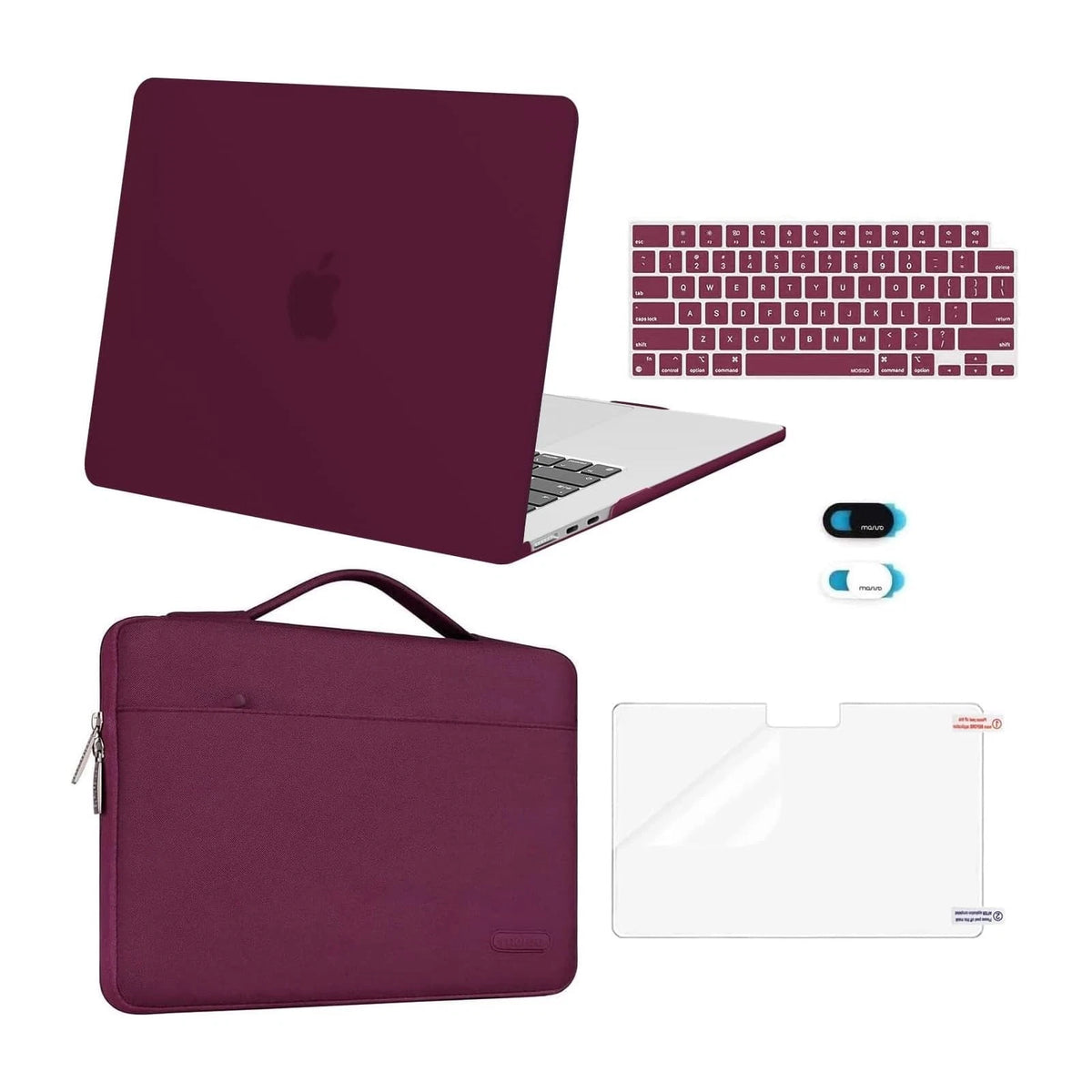 Case for MacBook Air 15 inch (2025–2026) - Wine Red