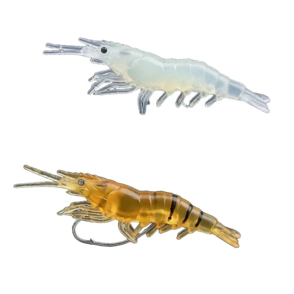 Soft Flexible PVC Shrimp Fishing Bait for Night Fishing