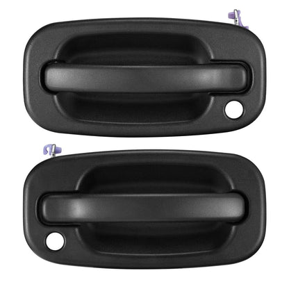 Set of 2 Exterior Door Handles for Chevy Silverado GMC Sierra (1999–2007)
