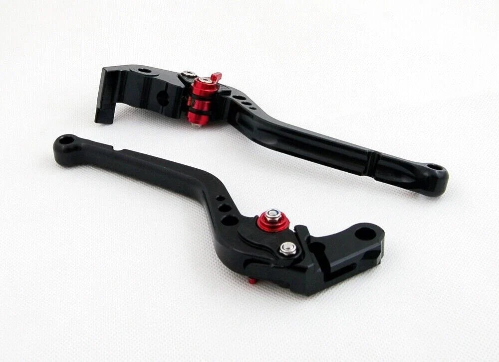 Long Brake Clutch Levers for Suzuki GSXR600 GSXR750 (2004–2005) Black T9