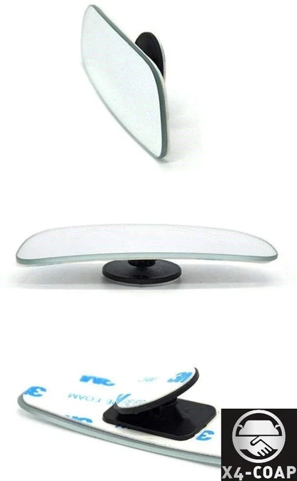 2X Wide Angle Convex Rear Side View Blind Spot Mirrors for Universal Fit
