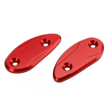CNC Red Mirror Block Off Plates for Honda CBR 1000 RR (2008–2023) M529-A220-Red