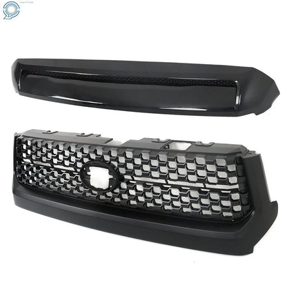 Grille and Hood Bulge Molding for Toyota Tundra (2014–2020) Black