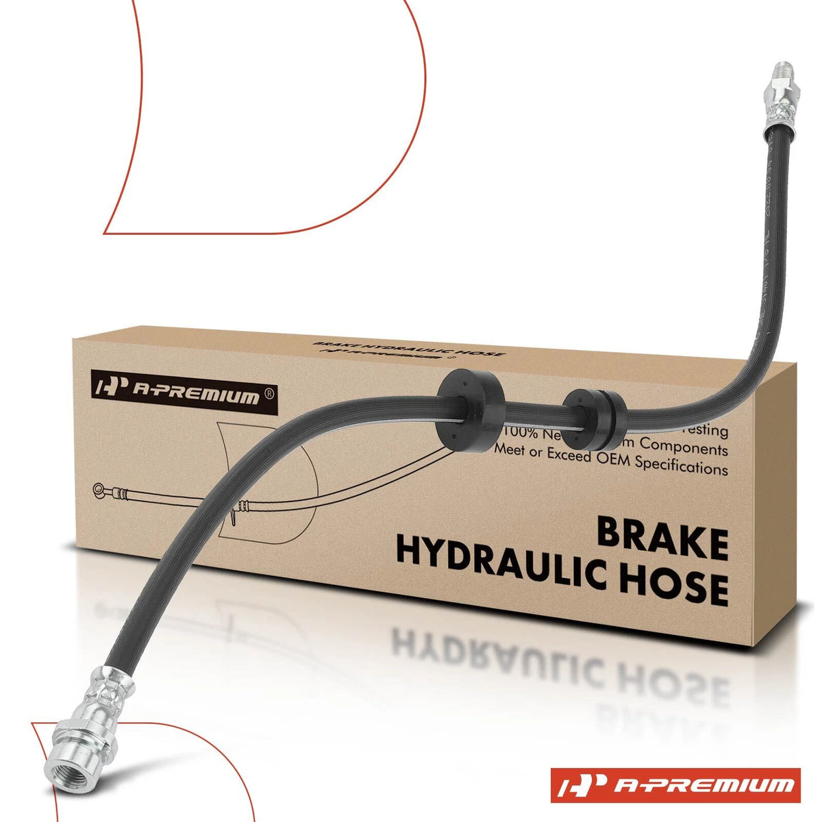 Brake Hydraulic Hose for Ford Contour (1995–1996) YS8Z2282BA, 2201238