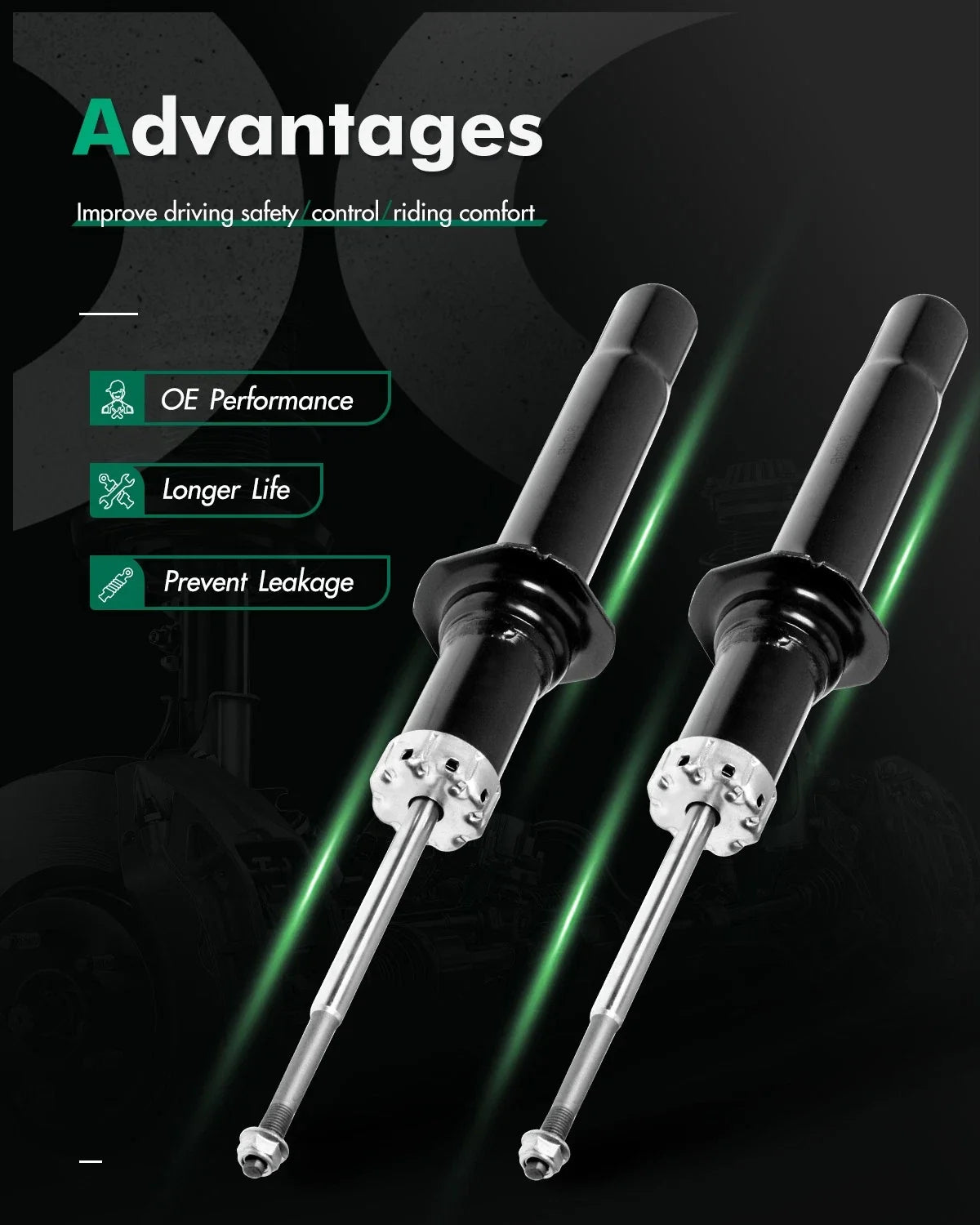 Front Shocks Struts Set of 2 for Acura TL TSX (2004–2008)
