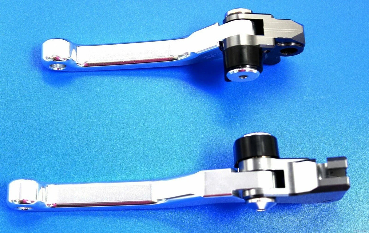 Pair of Silver CNC Brake Clutch Levers for Yamaha YZ80/85 (2015)