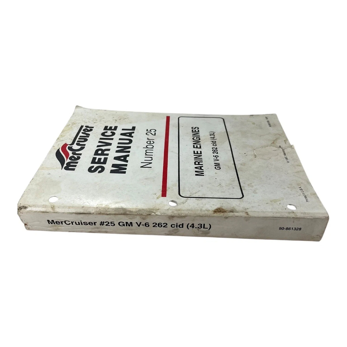 Service Manual #25 for MerCruiser GM V-6 262 cid 4.3 (1990–1995)