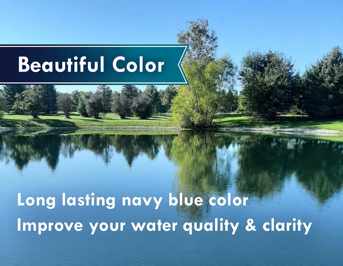 Night Blue Pond Dye 1 Gallon Water Colorant Safe for Fish & Wildlife