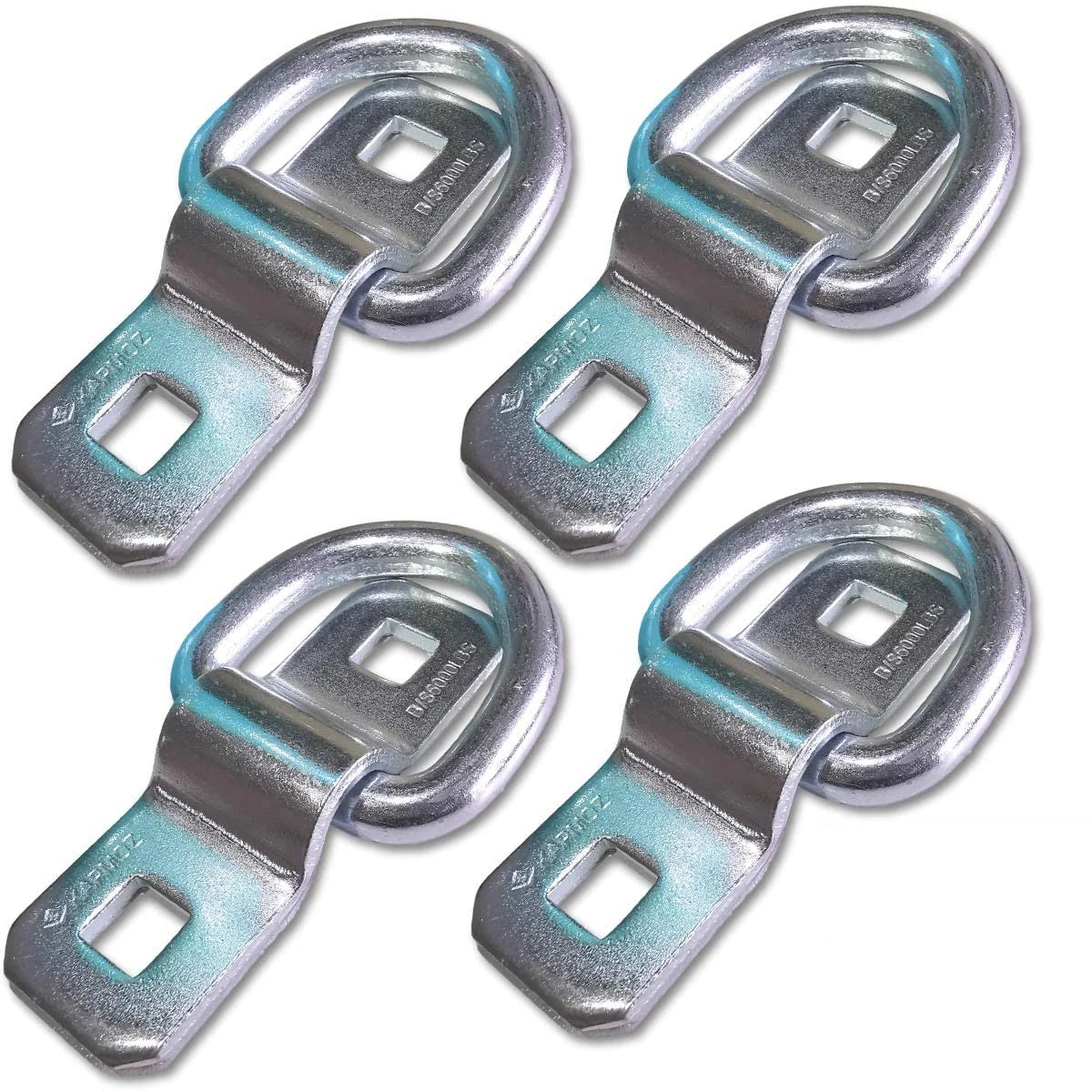 Set of 4 Heavy Duty 3/8” D Rings Tie Down Anchors Hooks for Trucks
