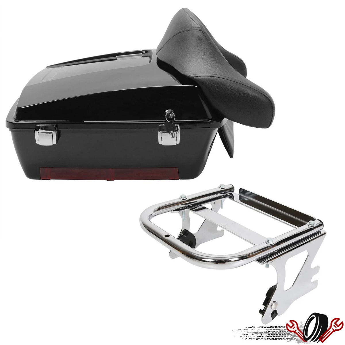 Trunk & Mount Rack for Harley Touring Road King Street Glide (1997–2008)