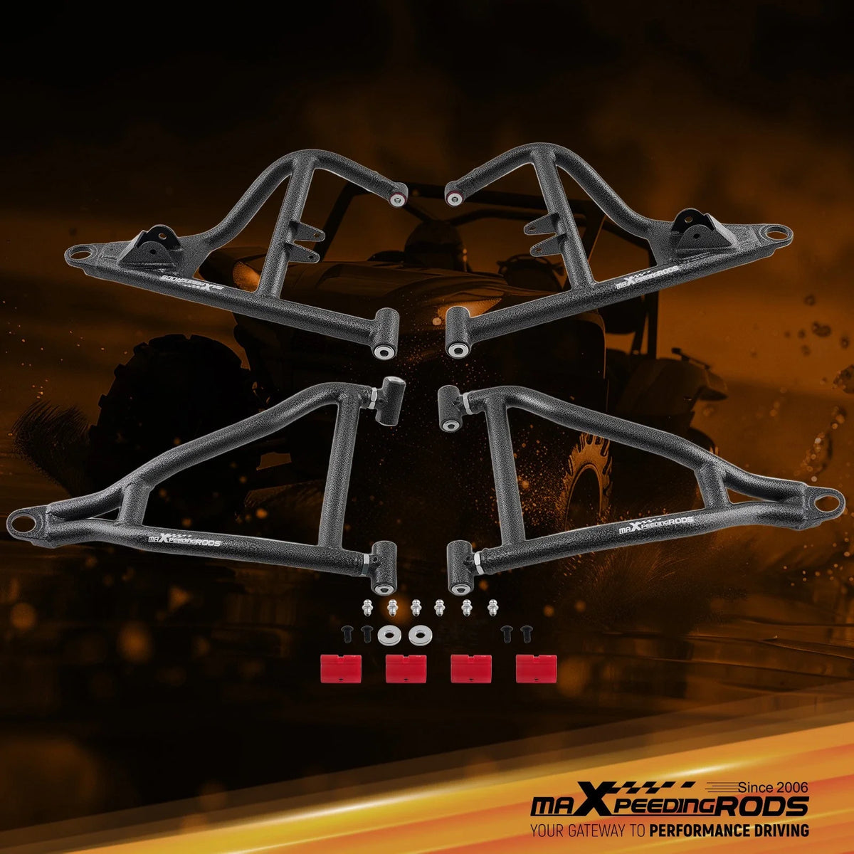 Front A-Arms for Polaris RZR 4 900 / S 900 (2017–2020) 2" Extra Clearance