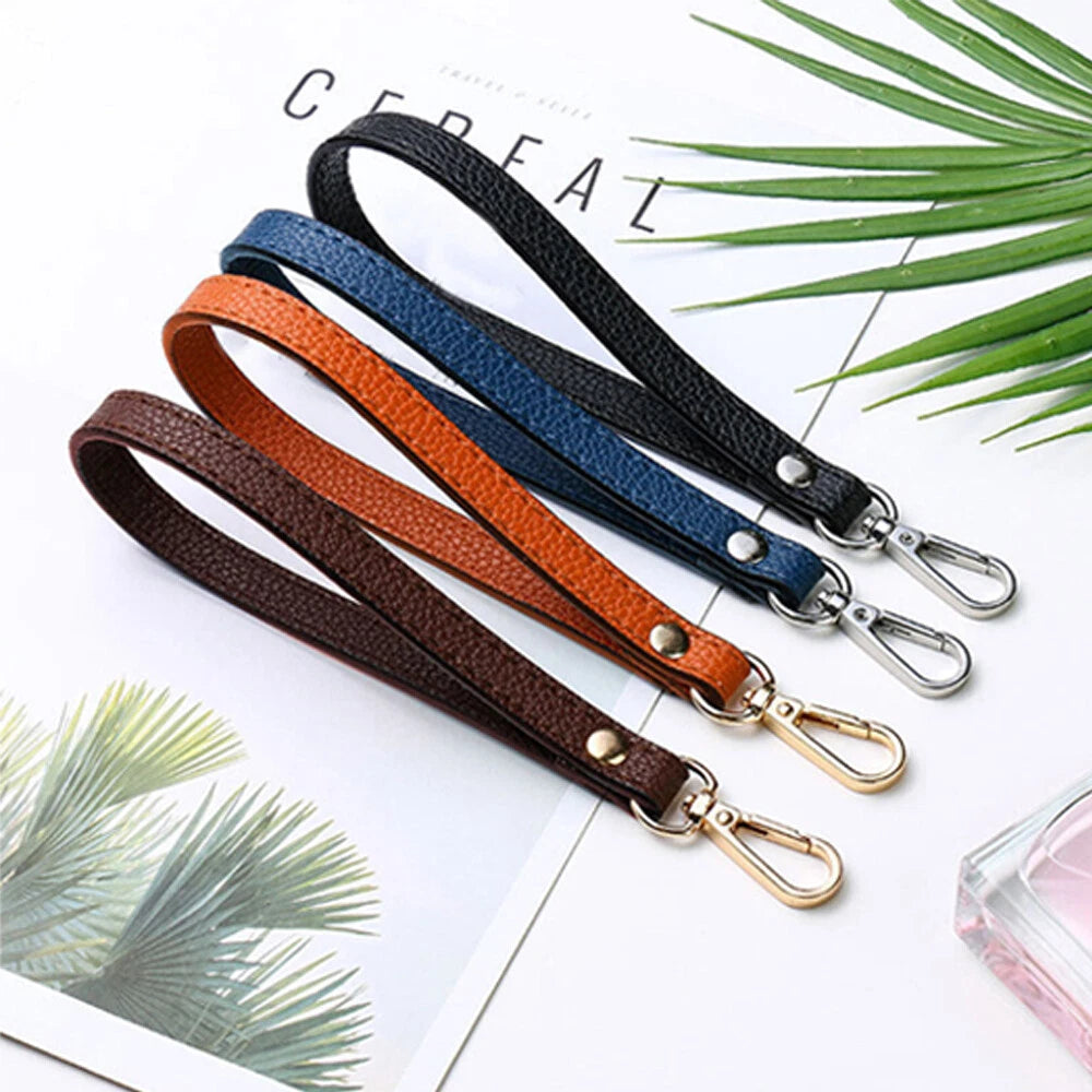 Set of 4 PU Leather Wristlet Bag Straps for Handbag Replacement