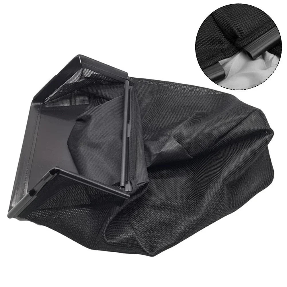 Lawn Mower Grass Bag for (64x37x28cm, Black Nylon)