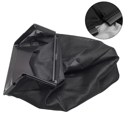 Lawn Mower Grass Bag for (64x37x28cm, Black Nylon)