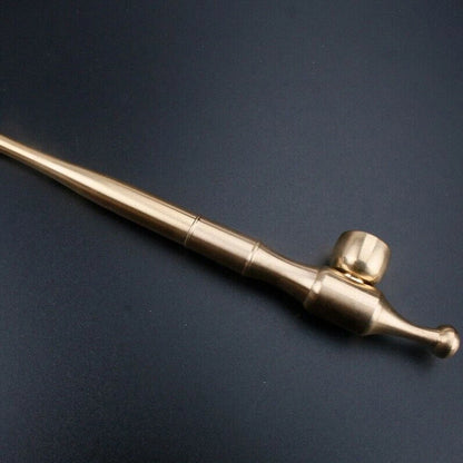 Smoking Brass Portable Pipe for Tobacco and Cigarettes