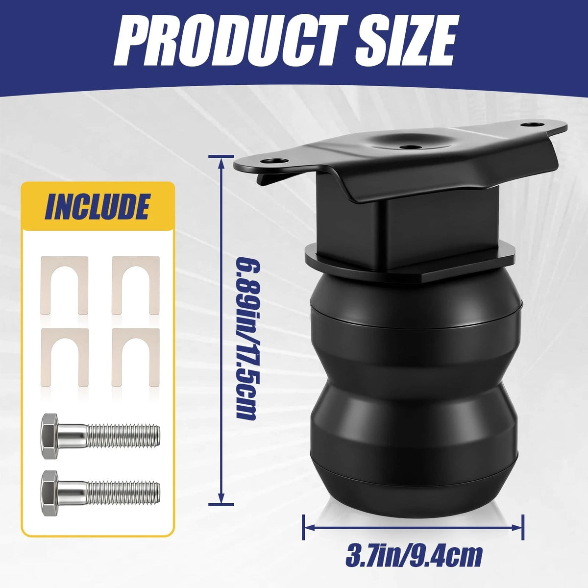 2X Rear Bump Stop Rubber Kit for F-250 Super Duty
