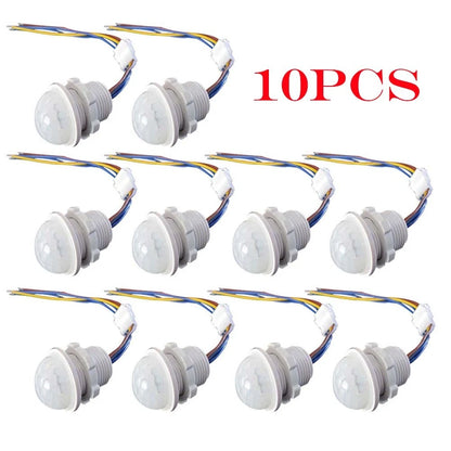 10Pcs PIR Infrared Motion Sensor Switch for Smart Lighting