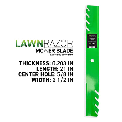 6 Pack Toothed Mower Blades for Scag Husqvarna (GDU10232, 48111, 539101733)