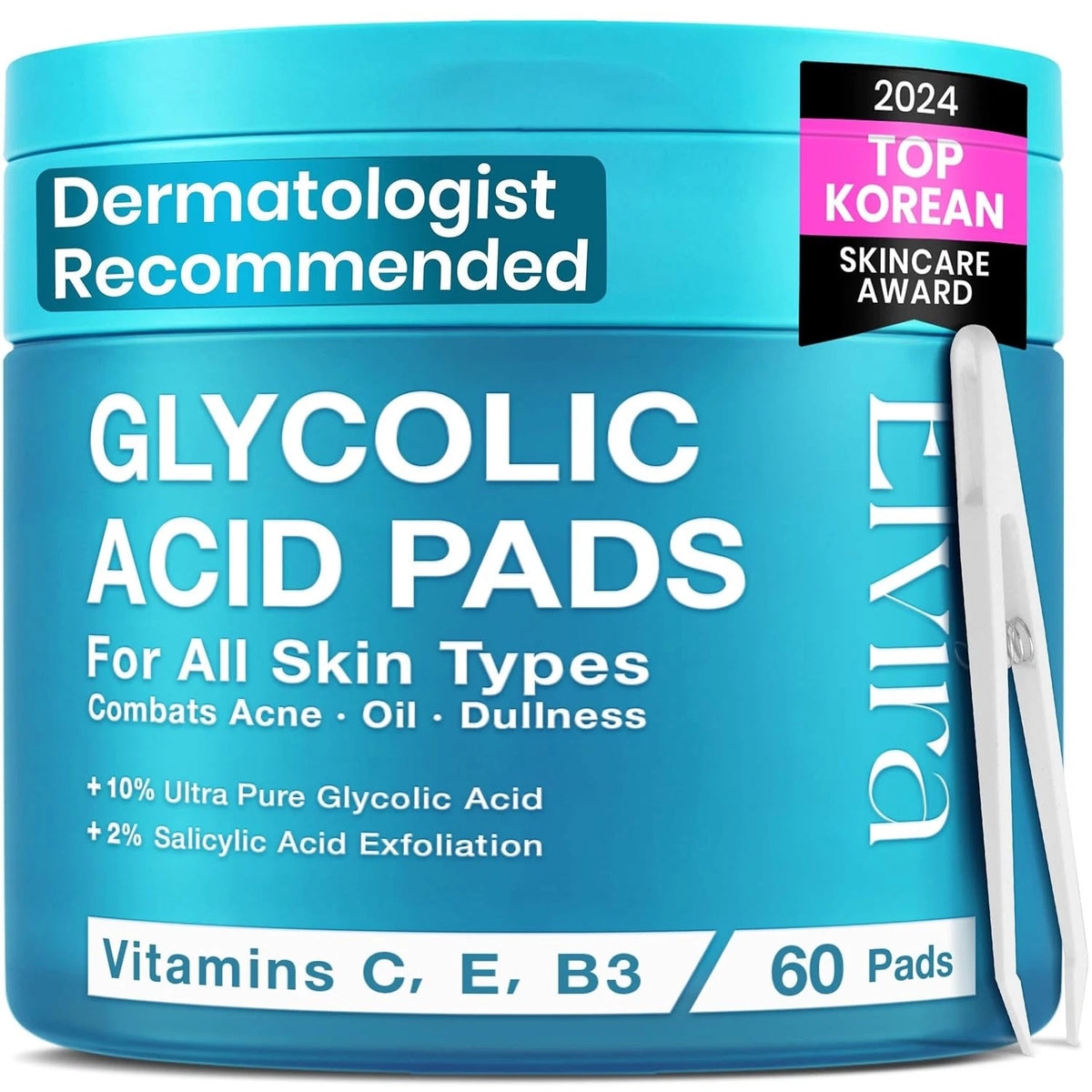 Exfoliating Glycolic Acid Facial Pads for Women