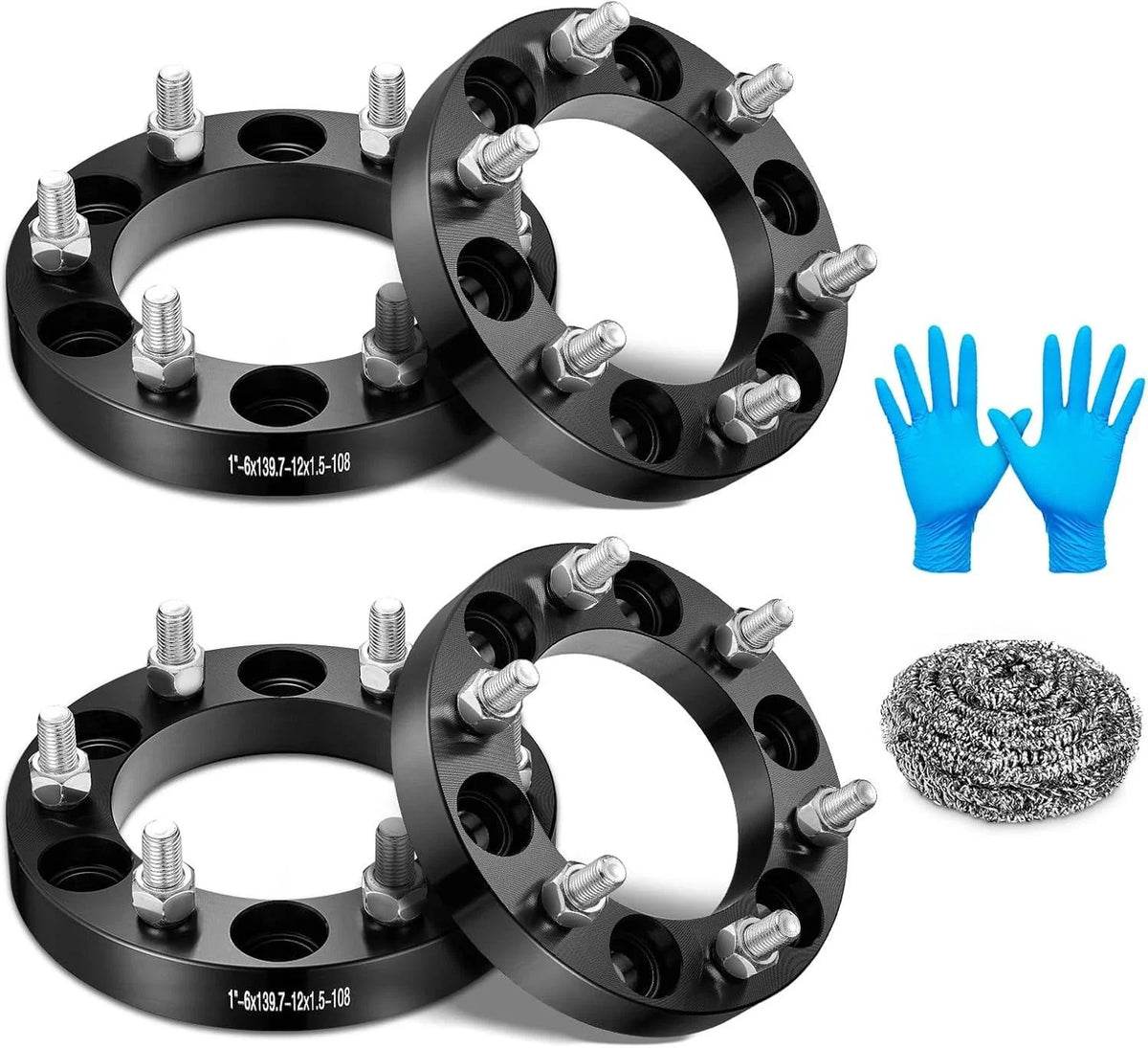 4X 1" Wheel Spacers 6x5.5 12x1.5 for Mitsubishi Montero Sport