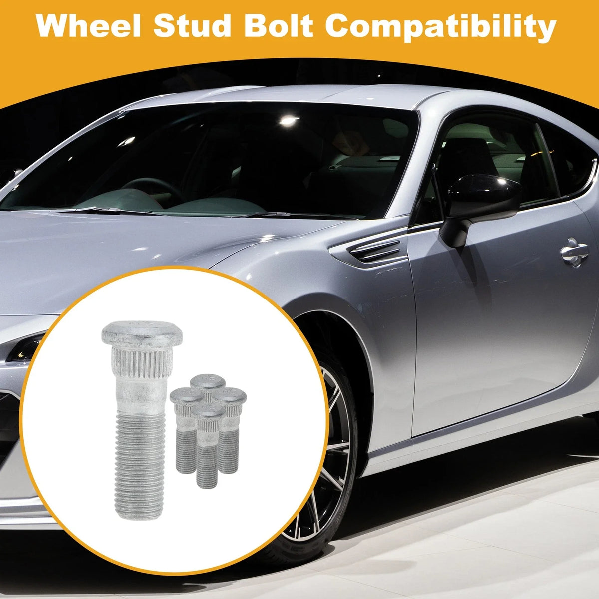 M12x1.25 Wheel Lug Studs for Toyota 86 (2013–2025) - Set of 5