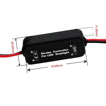 2PC Flash Strobe Controllers for Car LED Brake Stop Light