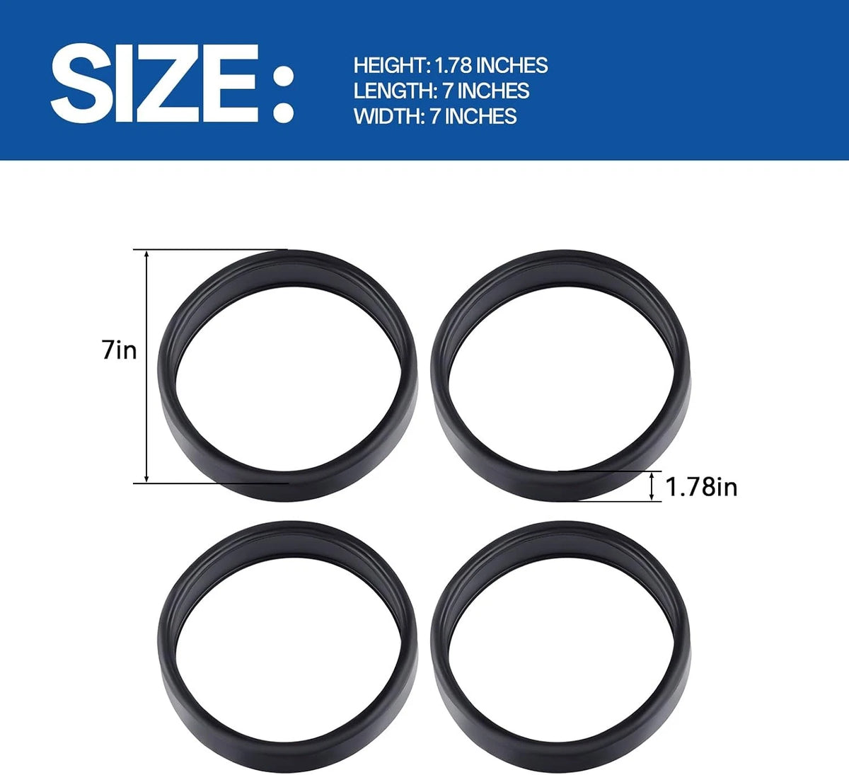 4 Pack Tire Replacement for Pentair Kreepy Krauly Pool Cleaner