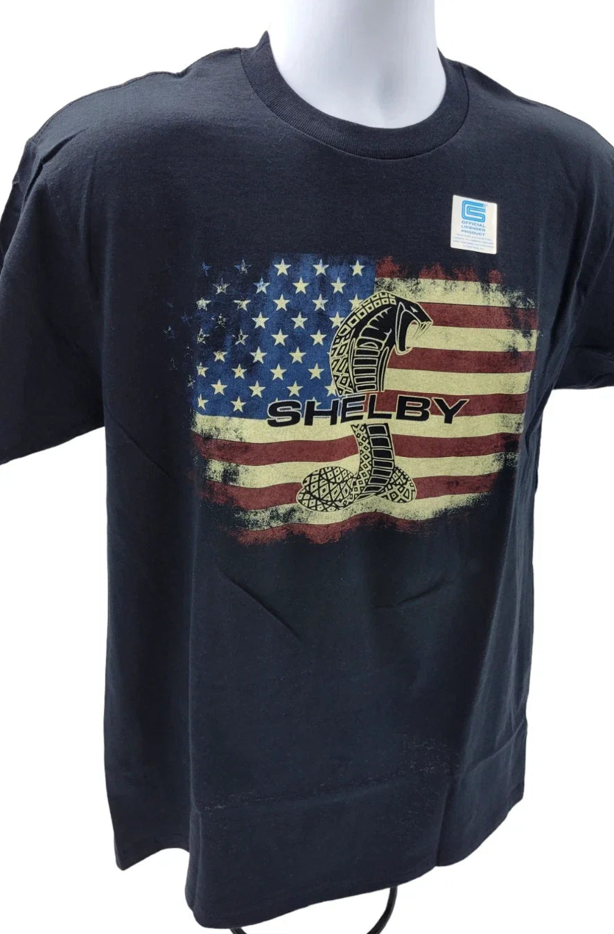 Replacement Black T-Shirt with Shelby Cobra Emblem for Men and Women (Unisex)