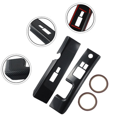 Carbon Fiber Interior Glass Switch Covers for Nissan 350Z (2006–2008)