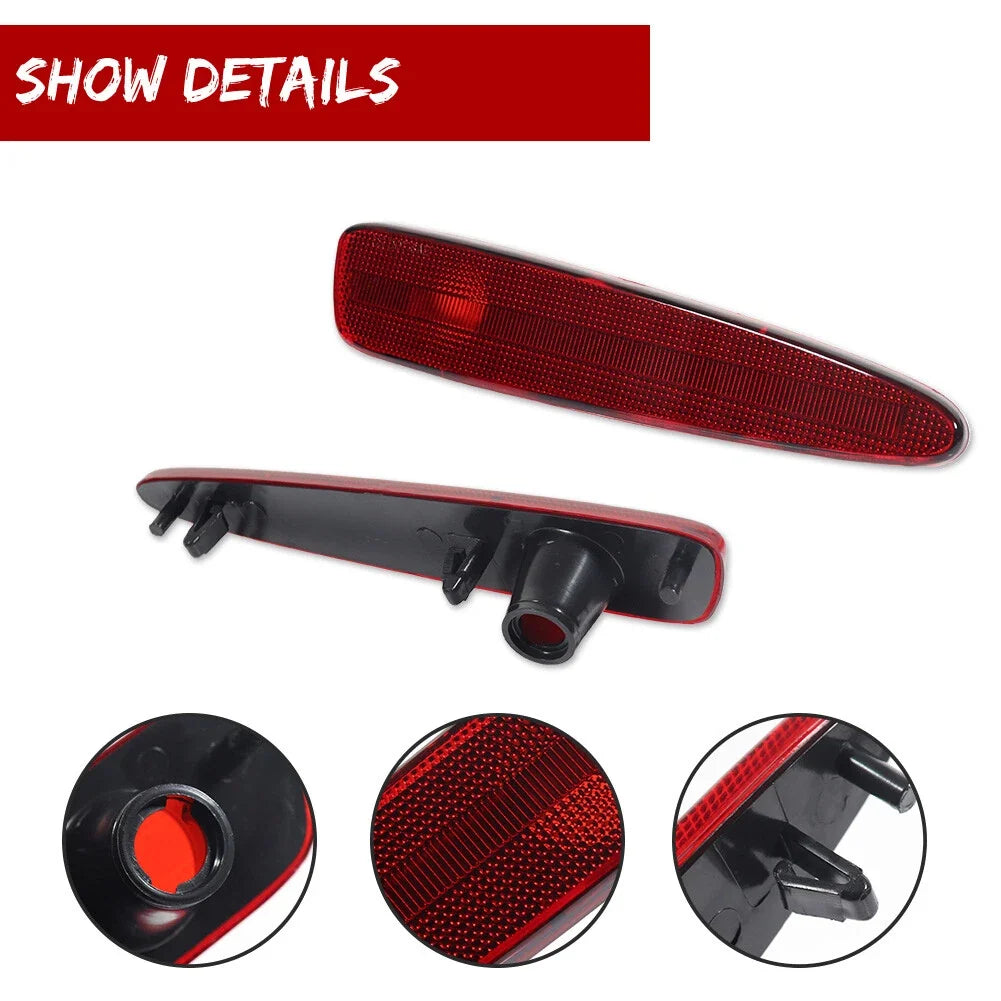 Rear Red Lens Side Marker Parking Lights Kit for Chevrolet Corvette C6 (2005–2013)