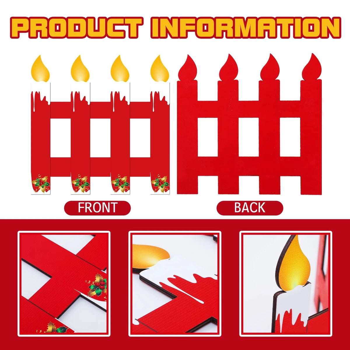 4 Pack 12 Inch Christmas Tree Fences for Pets Dog Safety Barrier