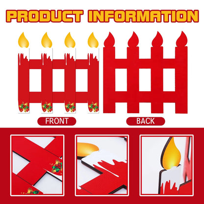 4 Pack 12 Inch Christmas Tree Fences for Pets Dog Safety Barrier