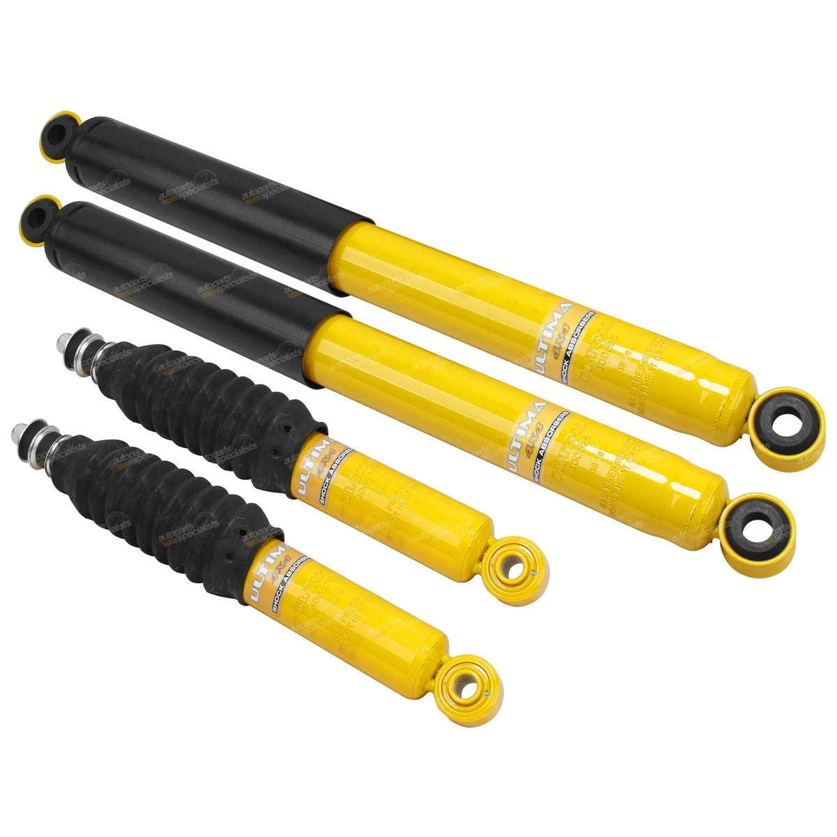 Front + Rear Extended Travel Shock Absorbers for Hilux LN167 LN172 (1997–2005)