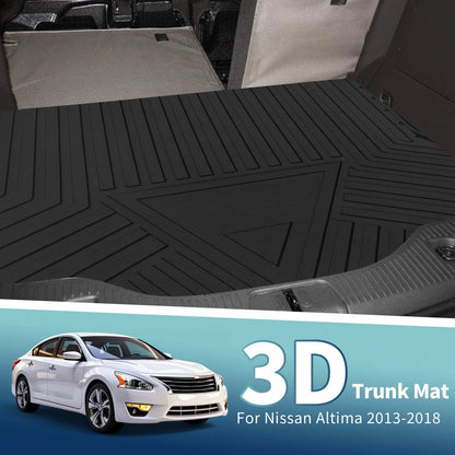Flat Face Cargo Liner Rear Trunk Mat for Nissan Altima (2013–2018) TPE