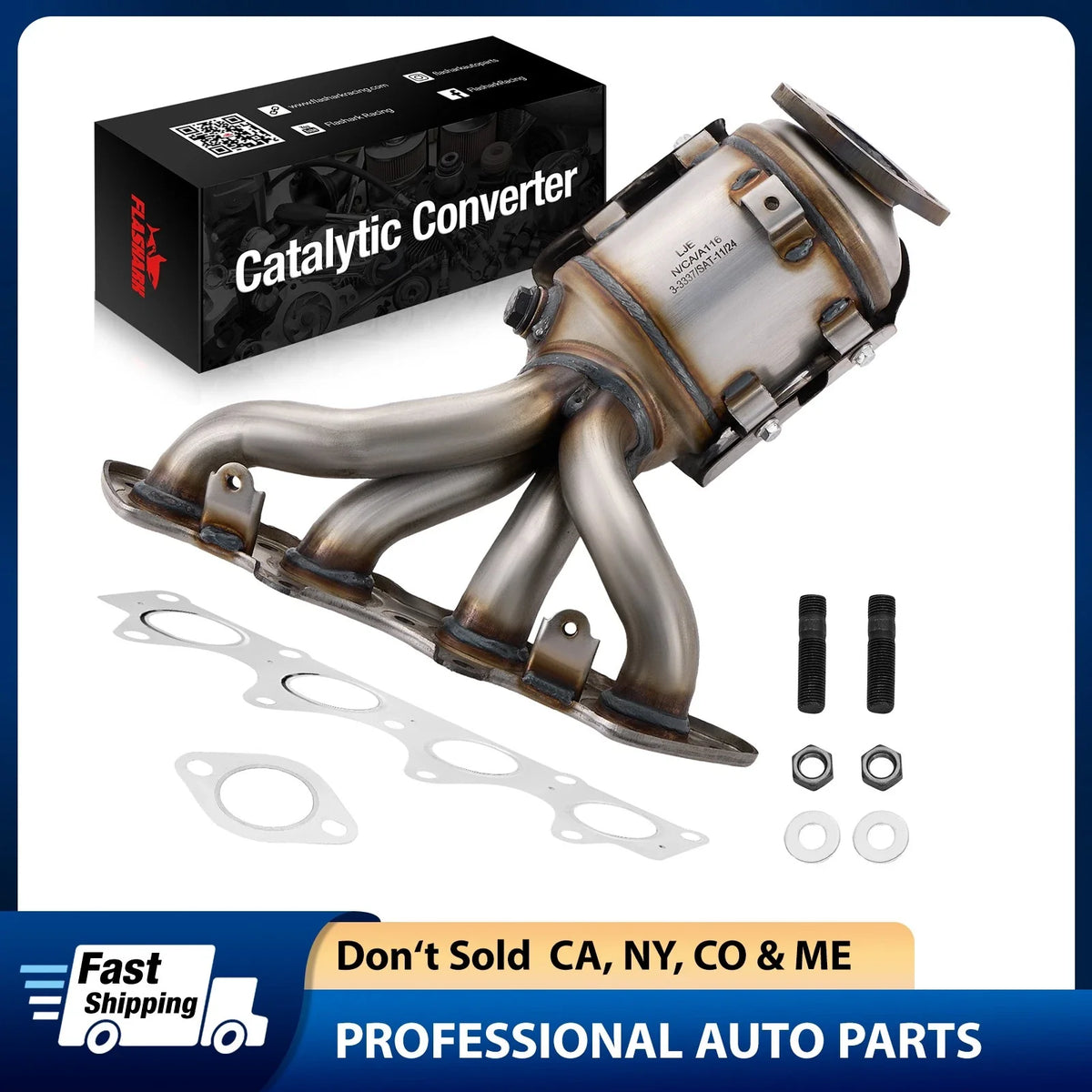 Catalytic Converter Kit for Hyundai Veloster, Kia Soul (2012–2017)