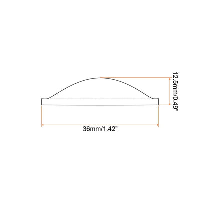 Set of 5 Flat Convex Lenses 36mm for Automotive Applications