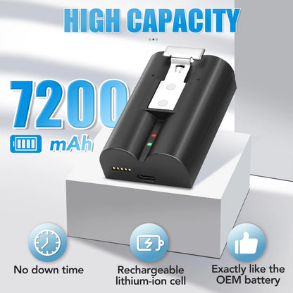 2X 7200mAh Replacement Battery with LED Charger Station for Ring Video